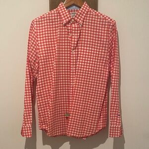 Bonobos Red and White Gingham Shirt